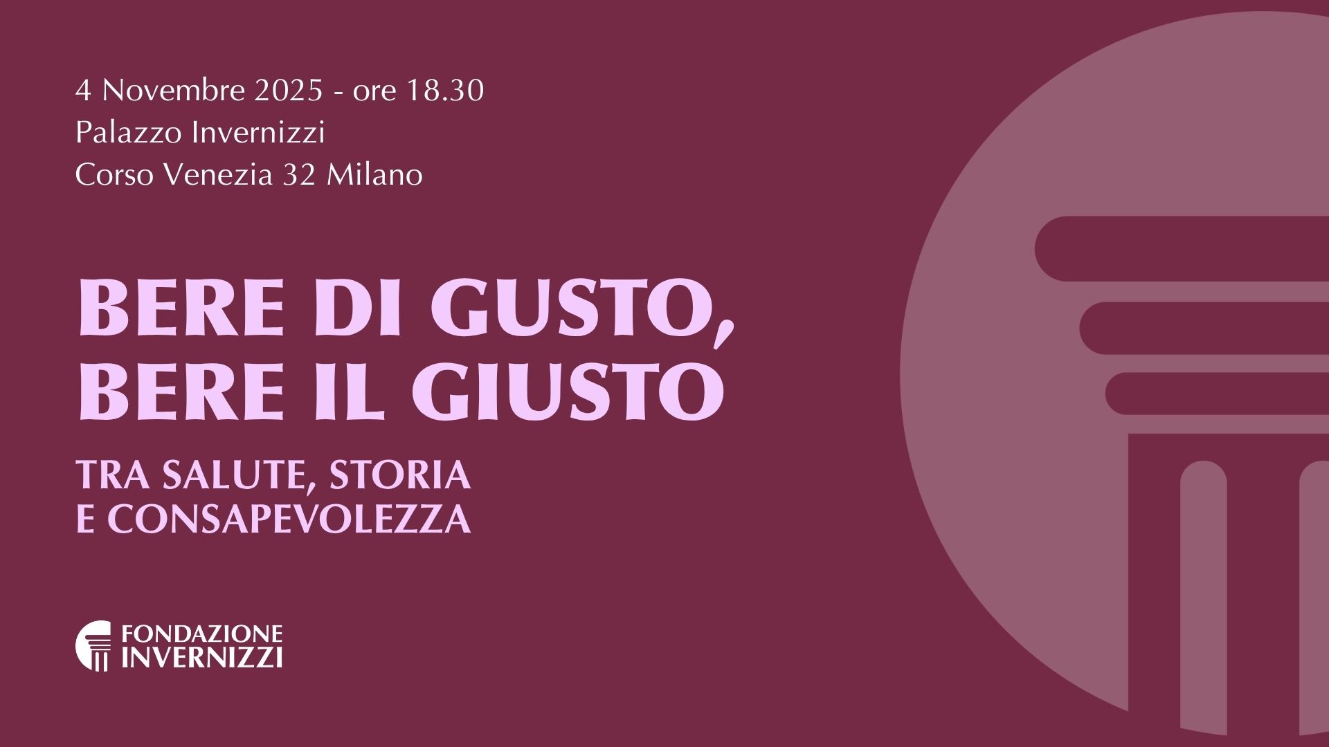 Bere di gusto, bere il giusto – Tra salute, storia e consapevolezza