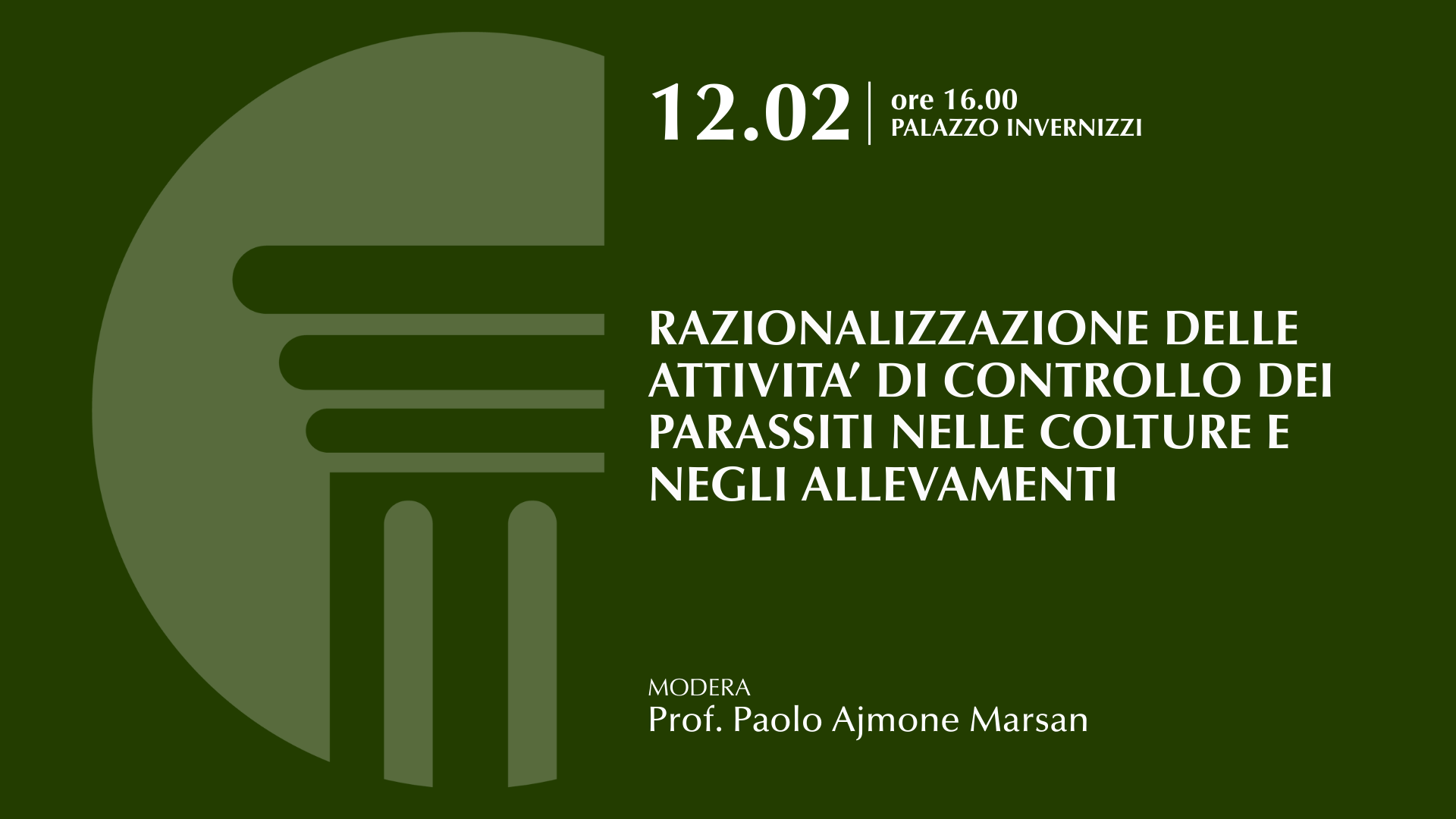Razionalizzazione delle attività di controllo dei parassiti nelle colture e negli allevamenti